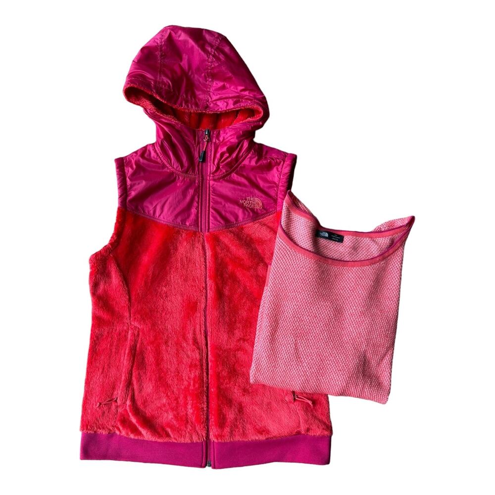 THE NORTH FACE OSO Hooded Vest & north face sweater both size medium